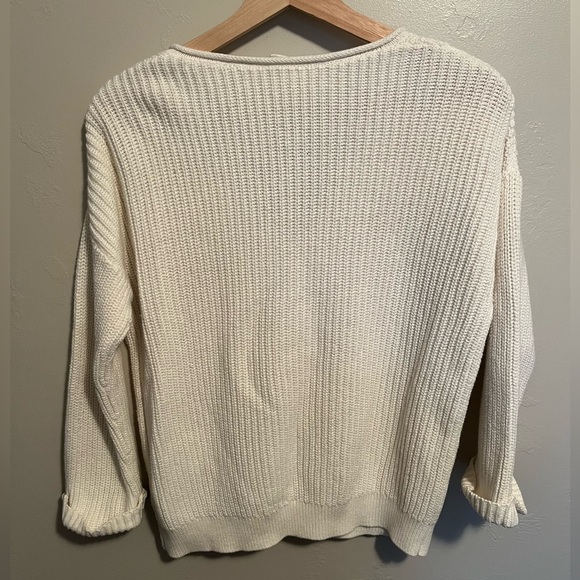 Gap Oversized White/Cream Knit Sweater - Picture 9 of 10